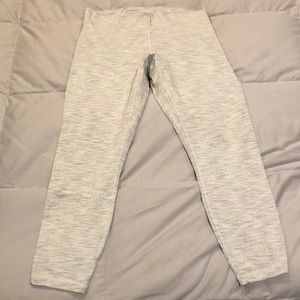 Lululemon Grey & White Leggings, size 12